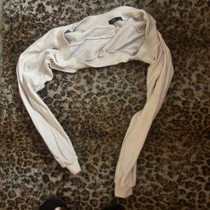 AND Light Beige Knit Shrug